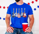 Patriotic Guitars DTF Print