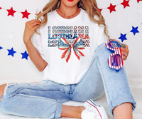 Coquette Patriotic Louisiana DTF Print