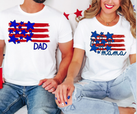 Patriotic Family Flag DTF Print