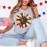 Patriotic Sunflower DTF Print