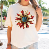 Patriotic Sunflower DTF Print