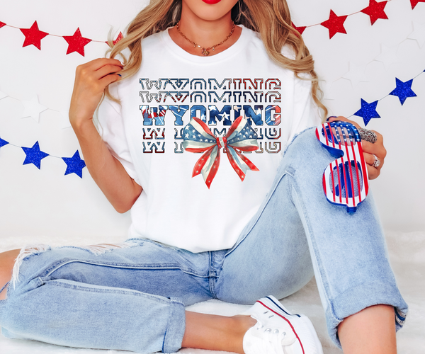 Coquette Patriotic Wyoming DTF Print