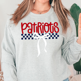 Patriots Simple Bow Checker DTF Print