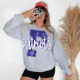 Patriots Stripes Varsity Team DTF Print