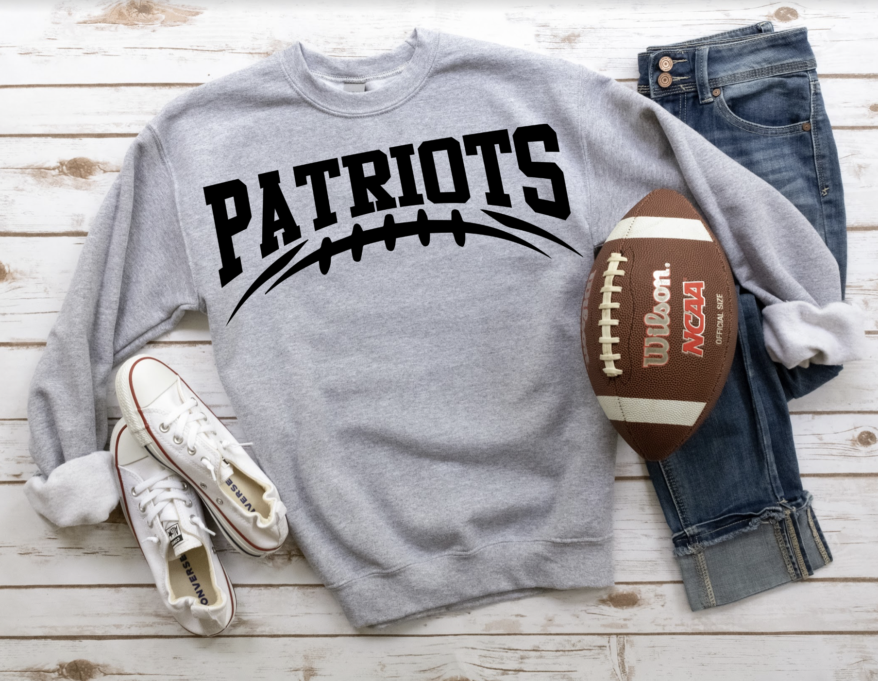 Patriots Football Arched DTF Print