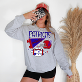 Patriots Football Retrocollage DTF Print