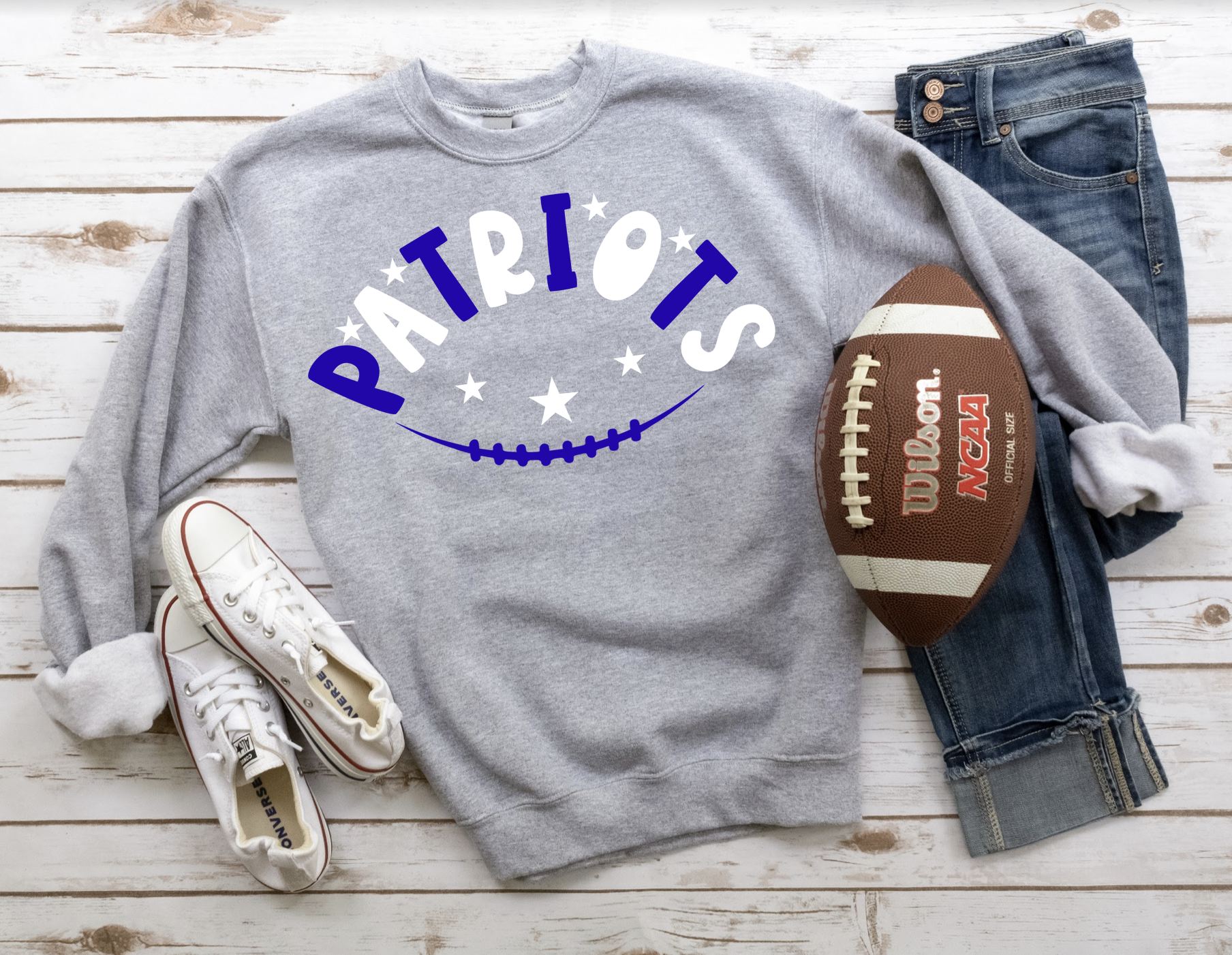 Patriots Football Star DTF Print