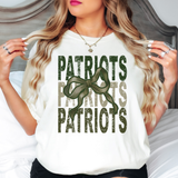 Patriots Matching Stacked Camo Greens DTF Print