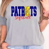 Patriots Sport Grunge DTF Print