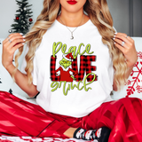 Peace Love Grinch DTF Print