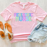 Pediatric Nurse Pastel Bookworm DTF Print