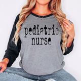 Pediatric Nurse Mystery Black DTF Print