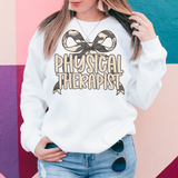 Physical Therapist Grey Camo Bow DTF Print