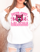 Pink Out Wildcats Checker DTF Print