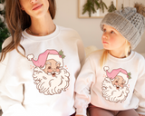 Pink Santa DTF Print