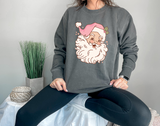 Pink Santa DTF Print