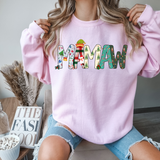 Mamaw Christmas Doodle DTF Print