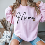 Mama leopard heart DTF Print