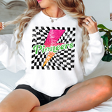 Pioneers Checker Bolt Distressed DTF Print