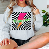 Pioneers Checker Leopard Bolt DTF Print