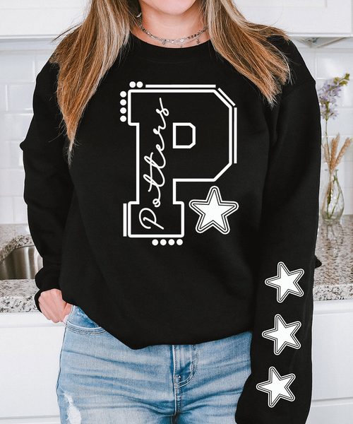 Potters 06 Star White DTF Print