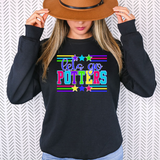 Potters Lets Go Multi Color DTF Print