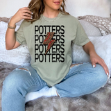 Potters Baseball Bolt DTF Print