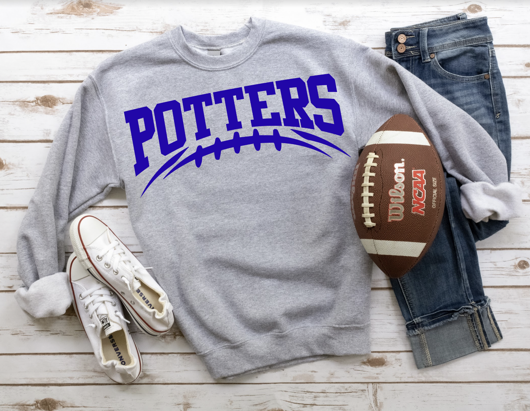 Potters Football Arched DTF Print