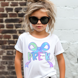 Back To School Elementary Watercolor Bow DTF Print