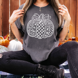 Preppy Pumpkin Sketch Screen Print Transfer