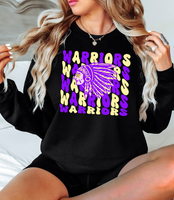 Preppy Warriors Stacked DTF Print