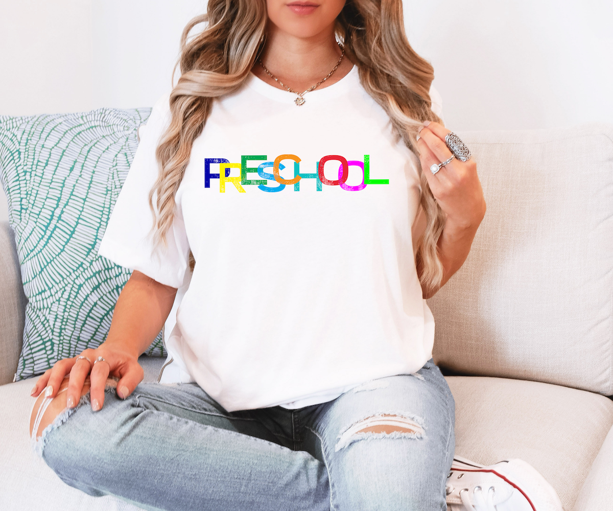 Back To School Elementary Funky Colors DTF Print