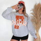 Pretzels Stripes Varsity Team DTF Print