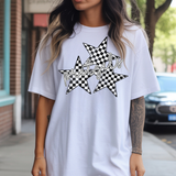 Pretzels Checker Star Trio DTF Print