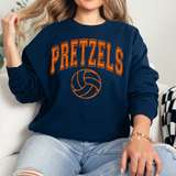 Pretzels Volleyball Arch Distressed DTF Print