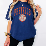 Pretzels Baseball Arch Distressed DTF Print