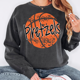 Distressed Pretzels Basketball DTF Print