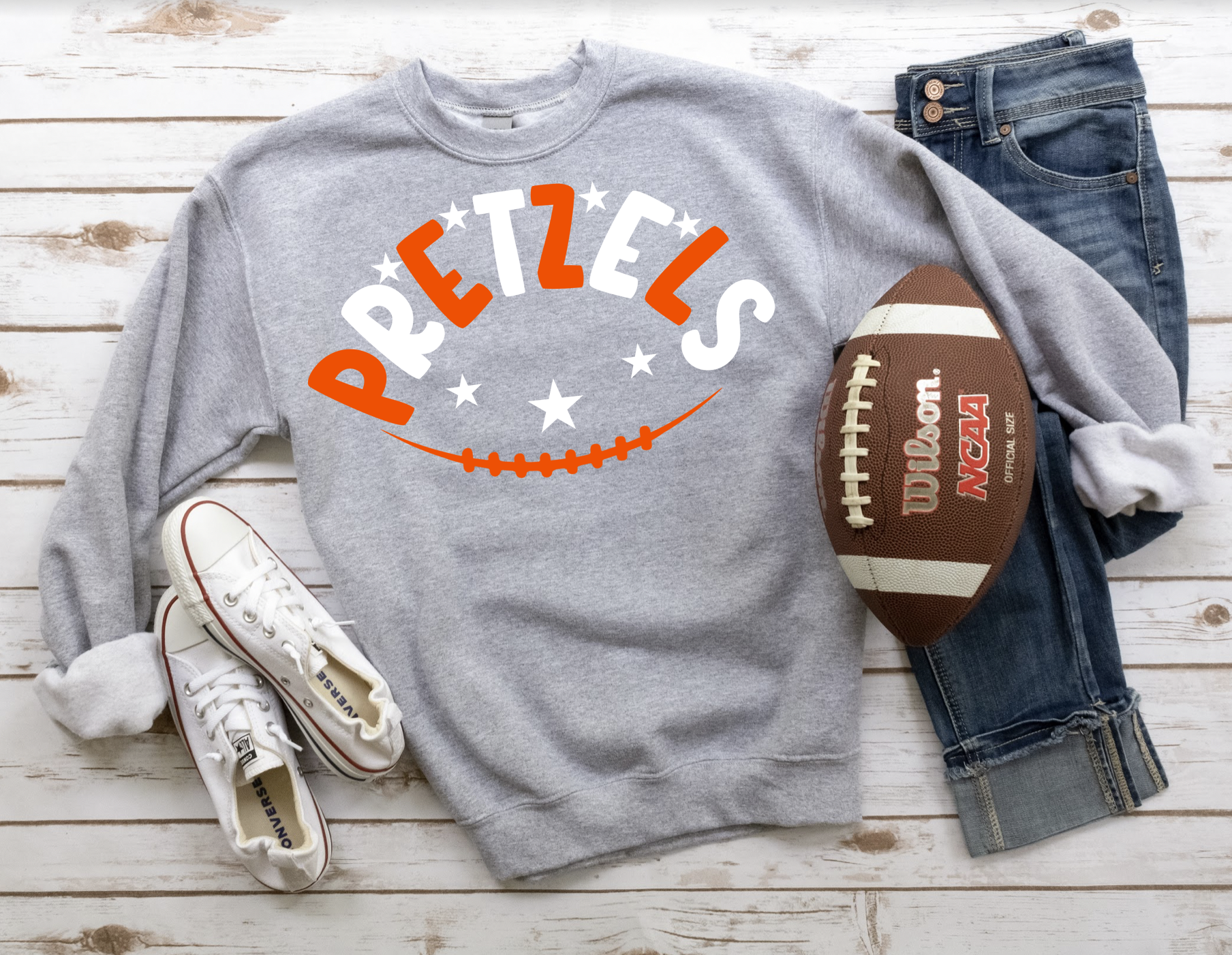 Pretzels Football Star DTF Print