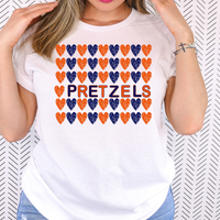 Pretzels Heart Collage DTF Print