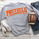 Pretzels Football Arched DTF Print