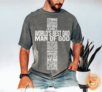 Dad Man of God DTF Print