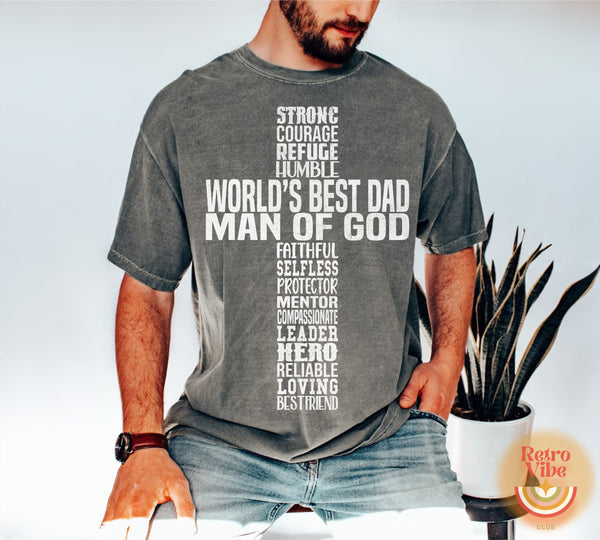 Dad Man of God DTF Print