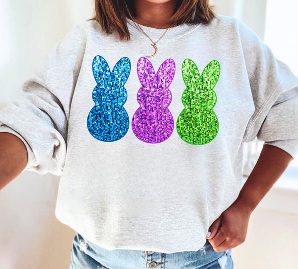 Bunny Sequin Effect DTF Print