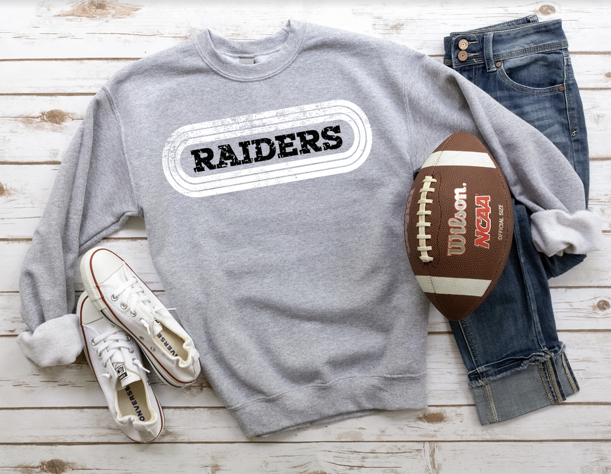 Raiders Retro Team Oval DTF Print