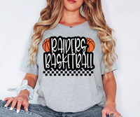 Raiders Basketball Checker DTF Print