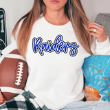 Raiders Outline PolkDTF Print