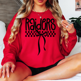 Raiders Simple Bow Checker DTF Print