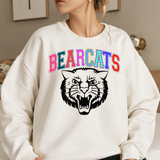 Rainbow Bearcats Outline Only DTF Print