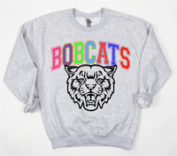 Rainbow Bobcats DTF Print