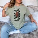 Rams Baseball Bolt DTF Print